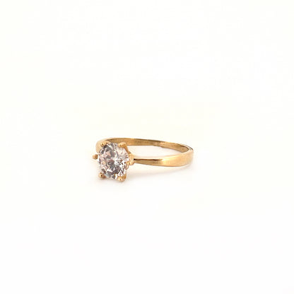 Ring  Solitaire 2.36gr Stone 10K  x 7mm