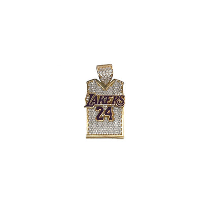 10K Yellow Gold Baseball Shirt Pendant