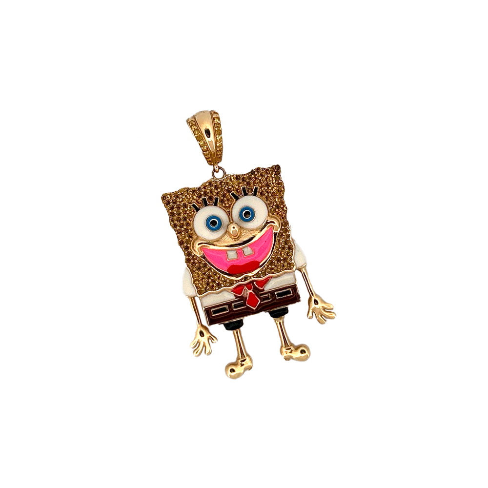 10K Yellow Gold Cartoon Style Pendant