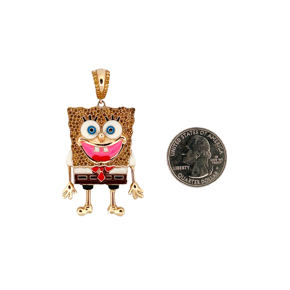 10K Yellow Gold Cartoon Style Pendant