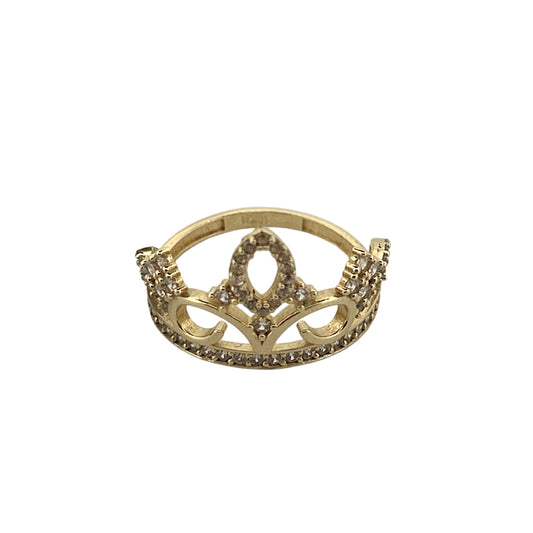 Royal Tiara Ring 10K 8