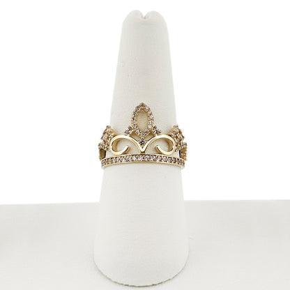 Royal Tiara Ring 10K 8