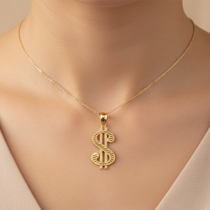 Dollar Shine Pendant 10K 1.5