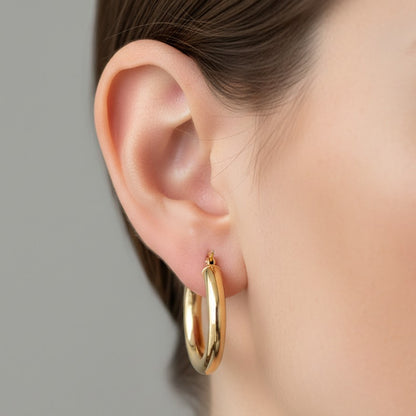 Classic Hoop Earring 10K 1