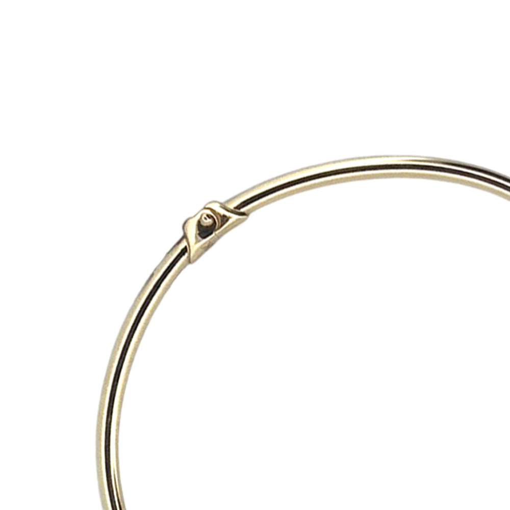 Hollow Nail Stone Bracelet Real 10K Gold Jewelry 1mm - 6.5'