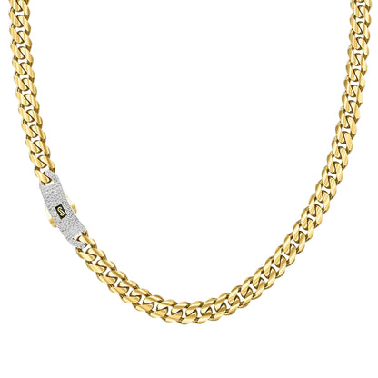 Original Classic 11.6 gr Link With Stone lock Monaco Chain 10K 18 x 5 mm