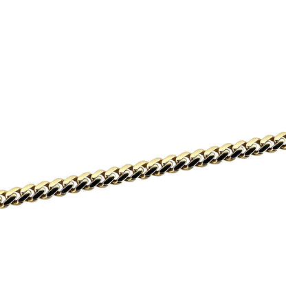 Original Classic Link With Stone lock Monaco Bracelet 10K  5mm 6.5