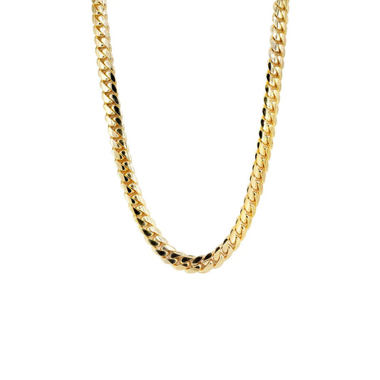 Solid Chain Necklace Real 18K Gold Jewelry 26X3