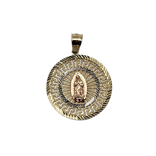 Virgin Pendant Real 14K Gold Necklace Jewelry