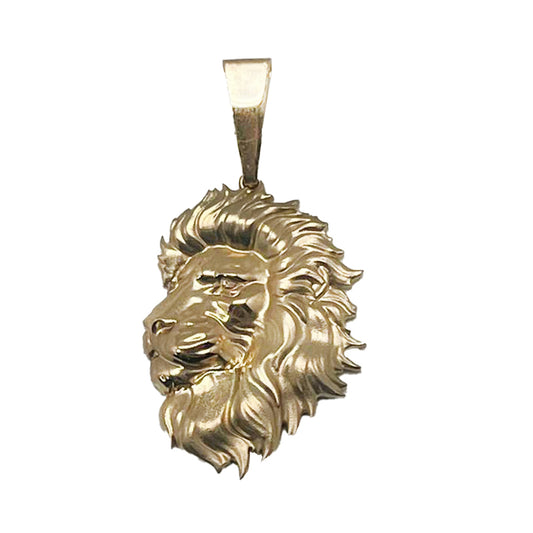 10K Yellow Gold Small Lion Pendant