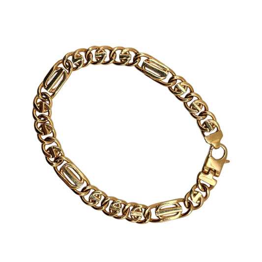 10K Yellow Gold Generic Hollow Bracelet 8mm x 8.5''