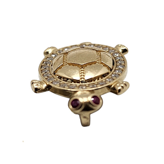 Turtle Pendant 14K