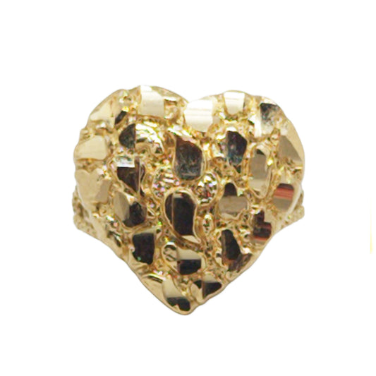 Heart Nugget Ring 10K size 7