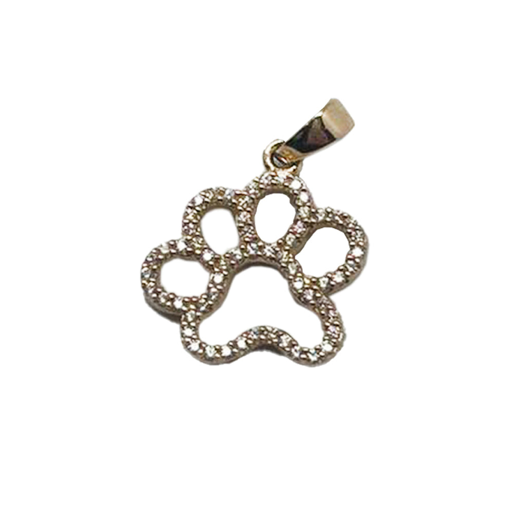 Dog Paw Pendant 14K