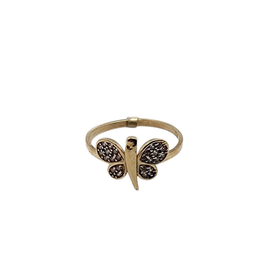 Butterfly Stone Ring 10K size 7