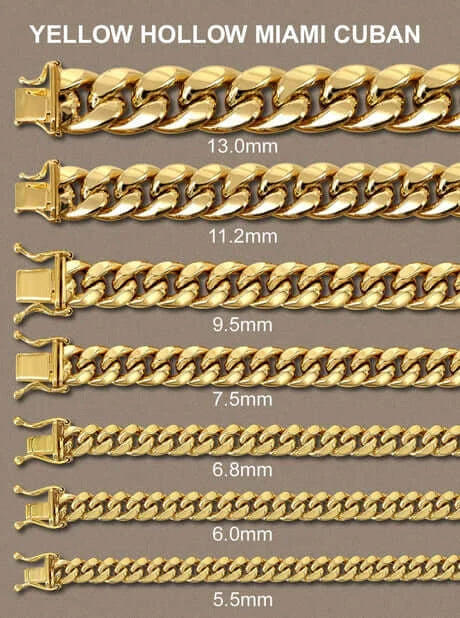 Bracelet Hollow Miami Cuban Link 14K Gold - 3sjewelry